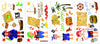 Treasure Hunt Peel and Stick Wall Decals | Removable Repositionable Stickers | Easy Damage-Free Wall Art for Kids Bedroom Nursery Playroom