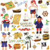Treasure Hunt Peel and Stick Wall Decals | Removable Repositionable Stickers | Easy Damage-Free Wall Art for Kids Bedroom Nursery Playroom