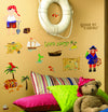 Treasure Hunt Peel and Stick Wall Decals | Removable Repositionable Stickers | Easy Damage-Free Wall Art for Kids Bedroom Nursery Playroom
