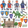 Dragon Hunter Peel and Stick Wall Decals | Removable Repositionable Stickers | Easy Damage-Free Wall Art for Kids Bedroom Nursery Playroom