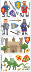 Dragon Hunter Peel and Stick Wall Decals | Removable Repositionable Stickers | Easy Damage-Free Wall Art for Kids Bedroom Nursery Playroom