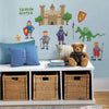 Dragon Hunter Peel and Stick Wall Decals | Removable Repositionable Stickers | Easy Damage-Free Wall Art for Kids Bedroom Nursery Playroom