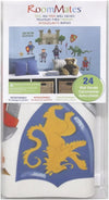 Dragon Hunter Peel and Stick Wall Decals | Removable Repositionable Stickers | Easy Damage-Free Wall Art for Kids Bedroom Nursery Playroom