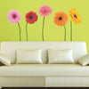 Gerber Daisies Peel and Stick Wall Decals | Removable Repositionable Stickers | Easy Damage-Free Wall Art for Kids Bedroom Nursery Playroom