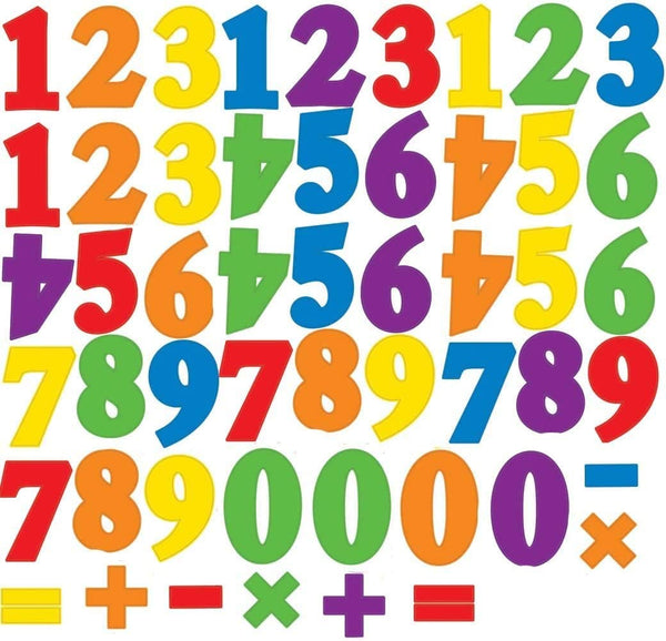 Numbers Primary Peel and Stick Wall Decals | Removable Repositionable Stickers | Easy Damage-Free Wall Art for Kids Bedroom Nursery Playroom