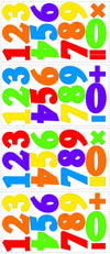 Numbers Primary Peel and Stick Wall Decals | Removable Repositionable Stickers | Easy Damage-Free Wall Art for Kids Bedroom Nursery Playroom