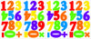 Numbers Primary Peel and Stick Wall Decals | Removable Repositionable Stickers | Easy Damage-Free Wall Art for Kids Bedroom Nursery Playroom