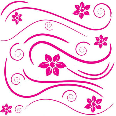Deco Swirl Peel and Stick Wall Decals | Removable Repositionable Stickers | Easy Damage-Free Wall Art for Kids Bedroom Nursery Playroom
