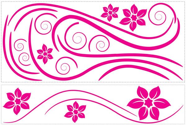 Deco Swirl Peel and Stick Wall Decals | Removable Repositionable Stickers | Easy Damage-Free Wall Art for Kids Bedroom Nursery Playroom