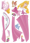 Princess Sleeping Beauty Peel and Stick Wall Decals | Removable Repositionable Stickers | Easy Damage-Free Wall Art for Kids Bedroom Nursery Playroom