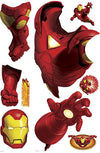 Ironman Peel and Stick Wall Decals | Removable Repositionable Stickers | Easy Damage-Free Wall Art for Kids Bedroom Nursery Playroom