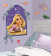 Rapunzel Peel and Stick Wall Decals | Removable Repositionable Stickers | Easy Damage-Free Wall Art for Kids Bedroom Nursery Playroom