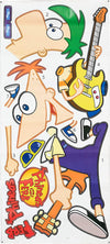 Phineas and Ferb Peel and Stick Wall Decals | Removable Repositionable Stickers | Easy Damage-Free Wall Art for Kids Bedroom Nursery Playroom