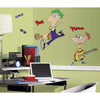 Phineas and Ferb Peel and Stick Wall Decals | Removable Repositionable Stickers | Easy Damage-Free Wall Art for Kids Bedroom Nursery Playroom