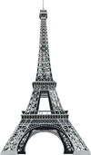 Eiffel Tower Peel and Stick Wall Decals | Removable Repositionable Stickers | Easy Damage-Free Wall Art for Kids Bedroom Nursery Playroom