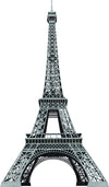 Eiffel Tower Peel and Stick Wall Decals | Removable Repositionable Stickers | Easy Damage-Free Wall Art for Kids Bedroom Nursery Playroom