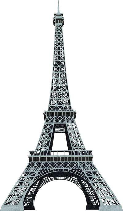 Eiffel Tower Peel and Stick Wall Decals | Removable Repositionable Stickers | Easy Damage-Free Wall Art for Kids Bedroom Nursery Playroom