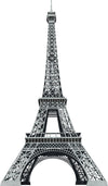 Eiffel Tower Peel and Stick Wall Decals | Removable Repositionable Stickers | Easy Damage-Free Wall Art for Kids Bedroom Nursery Playroom
