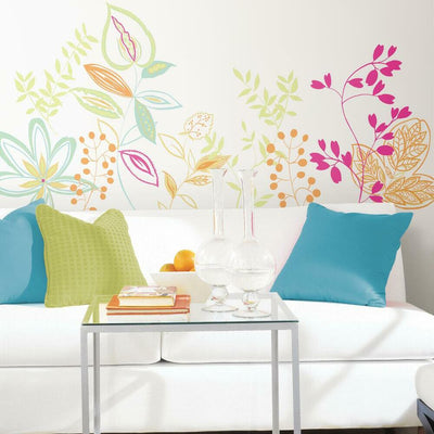 Riviera Peel and Stick Wall Decals | Removable Repositionable Stickers | Easy Damage-Free Wall Art for Kids Bedroom Nursery Playroom