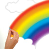 Over The Rainbow Peel and Stick Wall Decals | Removable Repositionable Stickers | Easy Damage-Free Wall Art for Kids Bedroom Nursery Playroom