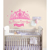 The Princess Sleeps Here Peel and Stick Wall Decals | 131 Decals | Removable Repositionable Stickers | Easy Damage-Free Wall Art for Kids Bedroom Nursery Playroom