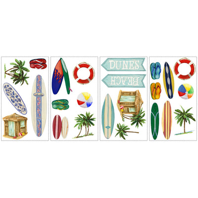 Surf Peel and Stick Dry Erase Wall Decals | Removable Writable Reusable Surface | Easy Apply Damage-Free Decor for Home Office Kids Room