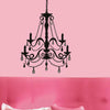 Chandelier Peel and Stick Wall Decals | Removable Repositionable Stickers | Easy Damage-Free Wall Art for Kids Bedroom Nursery Playroom