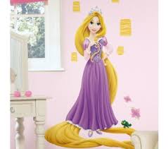 Princess Rapunzel Peel and Stick Wall Decals | Removable Repositionable Stickers | Easy Damage-Free Wall Art for Kids Bedroom Nursery Playroom