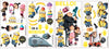 Despicable Me 2 Peel and Stick Wall Decals | Removable Repositionable Stickers | Easy Damage-Free Wall Art for Kids Bedroom Nursery Playroom