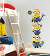 Despicable Me 2 Minions Peel and Stick Wall Decals | Removable Repositionable Stickers | Easy Damage-Free Wall Art for Kids Bedroom Nursery Playroom