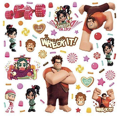 Wreck It Ralph Peel and Stick Wall Decals | Removable Repositionable Stickers | Easy Damage-Free Wall Art for Kids Bedroom Nursery Playroom