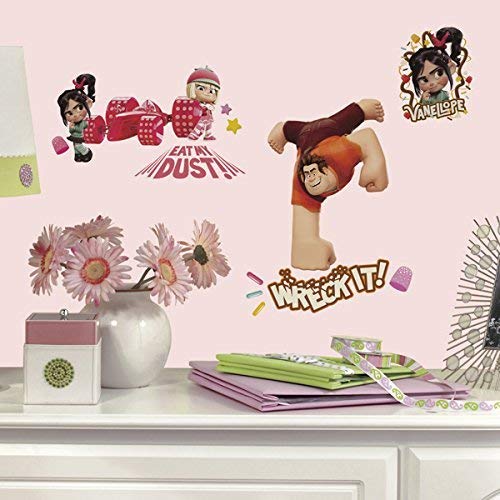 Wreck It Ralph Peel and Stick Wall Decals | Removable Repositionable Stickers | Easy Damage-Free Wall Art for Kids Bedroom Nursery Playroom