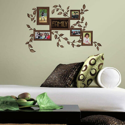 Family Frames Peel and Stick Wall Decals | Removable Repositionable Stickers | Easy Damage-Free Wall Art for Kids Bedroom Nursery Playroom