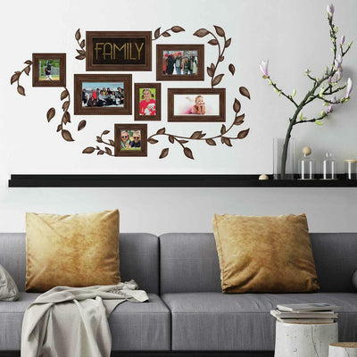 Family Frames Peel and Stick Wall Decals | Removable Repositionable Stickers | Easy Damage-Free Wall Art for Kids Bedroom Nursery Playroom