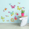Brushwork Butterfly Peel and Stick Wall Decals | Removable Repositionable Stickers | Easy Damage-Free Wall Art for Kids Bedroom Nursery Playroom