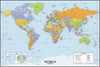 World Map Peel and Stick Dry Erase Wall Decals | Removable Writable Reusable Surface | Easy Apply Damage-Free Decor for Home Office Kids Room