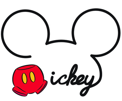 All About Mickey Peel and Stick Wall Decals | Removable Repositionable Stickers | Easy Damage-Free Wall Art for Kids Bedroom Nursery Playroom