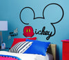 All About Mickey Peel and Stick Wall Decals | Removable Repositionable Stickers | Easy Damage-Free Wall Art for Kids Bedroom Nursery Playroom
