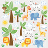 Jungle Friends Peel and Stick Wall Decals | Removable Repositionable Stickers | Easy Damage-Free Wall Art for Kids Bedroom Nursery Playroom
