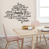 Family Quote Peel and Stick Wall Decals | Removable Repositionable Stickers | Easy Damage-Free Wall Art for Kids Bedroom Nursery Playroom
