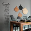 Family Quote Peel and Stick Wall Decals | Removable Repositionable Stickers | Easy Damage-Free Wall Art for Kids Bedroom Nursery Playroom