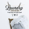 Laundry Quote Peel and Stick Wall Decals | Removable Repositionable Stickers | Easy Damage-Free Wall Art for Kids Bedroom Nursery Playroom