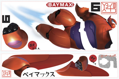 Big Hero 6 Baymax Peel and Stick Wall Decals | Removable Repositionable Stickers | Easy Damage-Free Wall Art for Kids Bedroom Nursery Playroom