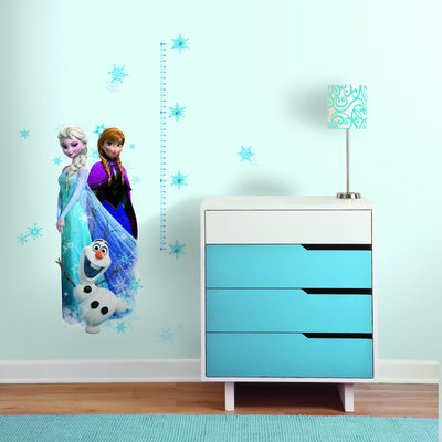 Frozen Peel and Stick Growth Chart Wall Decals | Removable Repositionable Height Chart | Easy Apply Damage-Free Kids Bedroom Nursery Decor