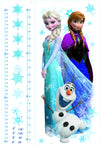 Frozen Peel and Stick Growth Chart Wall Decals | Removable Repositionable Height Chart | Easy Apply Damage-Free Kids Bedroom Nursery Decor