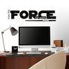 Star Wars May The Force Peel and Stick Wall Decals | Removable Repositionable Stickers | Easy Damage-Free Wall Art for Kids Bedroom Nursery Playroom