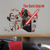 Star Wars Darth Vader and Stormtroopers Peel and Stick Wall Decals | Removable Repositionable Stickers | Easy Damage-Free Wall Art for Kids Bedroom Nursery Playroom