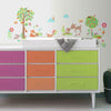 Woodland Creatures Peel and Stick Wall Decals | Removable Repositionable Stickers | Easy Damage-Free Wall Art for Kids Bedroom Nursery Playroom
