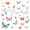 Lisa Audit Butterfly Quote Peel and Stick Wall Decals | Removable Repositionable Stickers | Easy Damage-Free Wall Art for Kids Bedroom Nursery Playroom