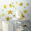 Star Peel and Stick Wall Decals | Removable Repositionable Stickers | Easy Damage-Free Wall Art for Kids Bedroom Nursery Playroom